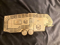 Fifth Wheel Wooden Cribbage Board