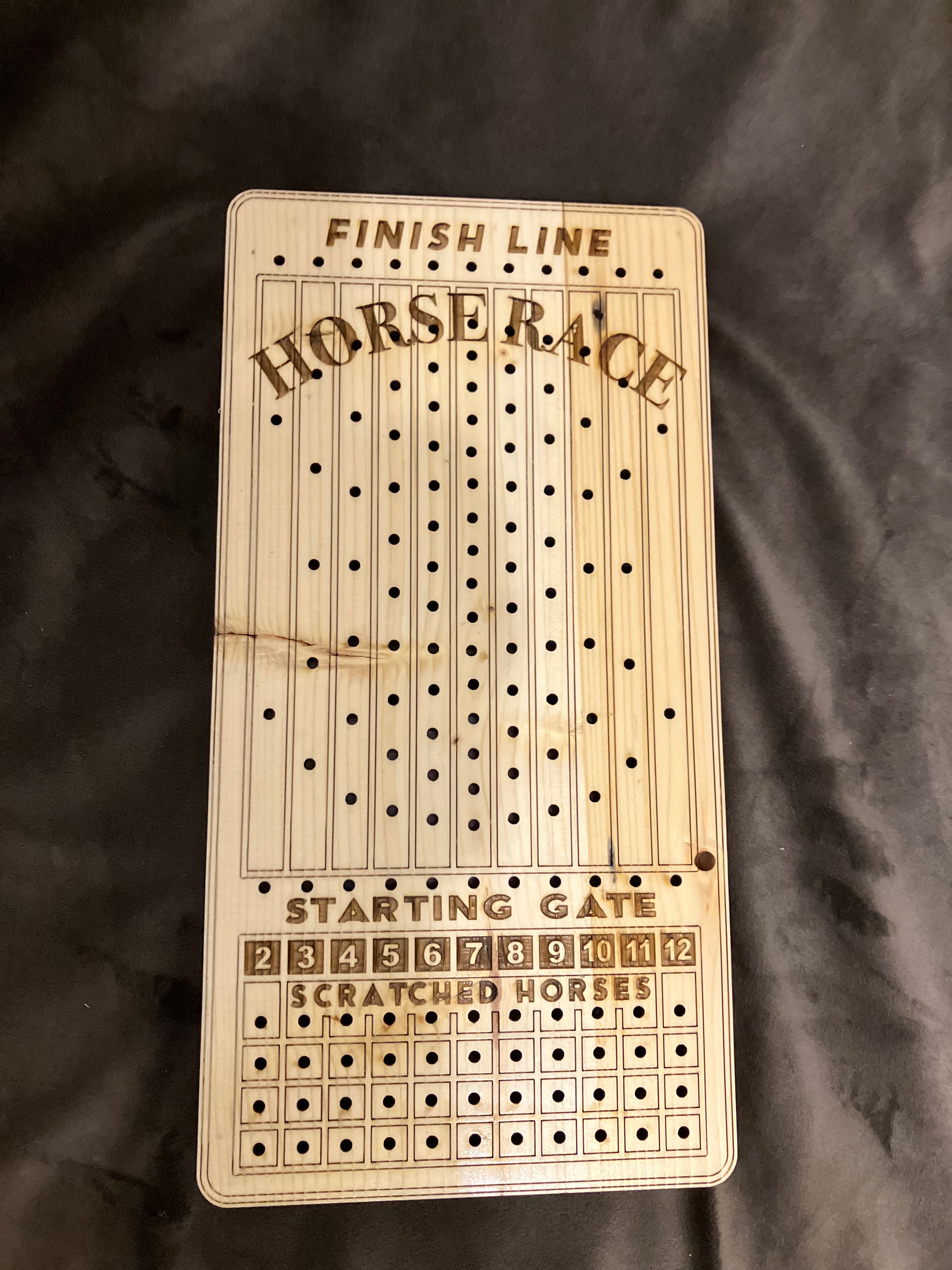 Horse Race Card Dice game