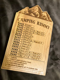 Camping Rummy Wooden Card game