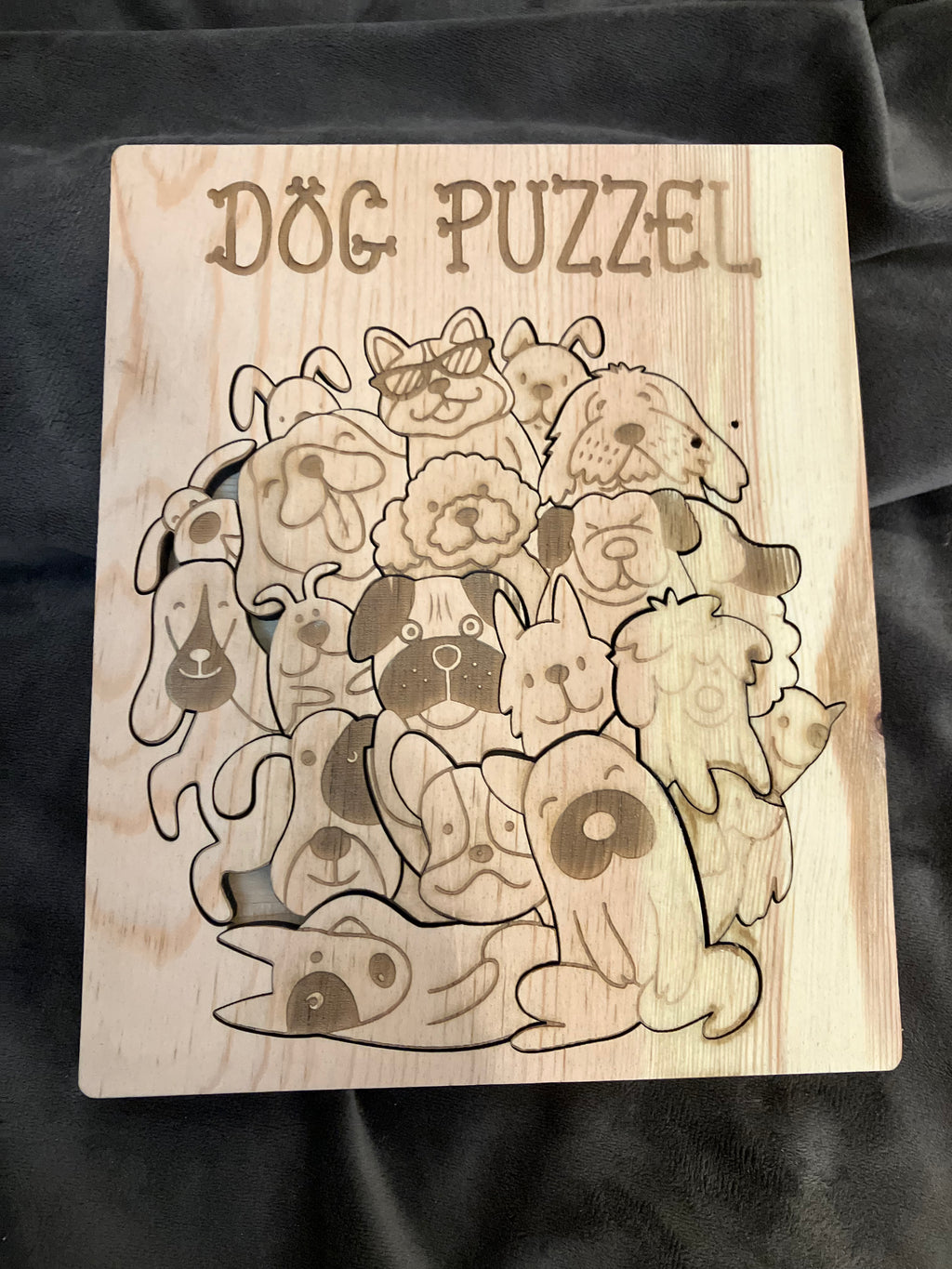 Wooden Dog Puzzle