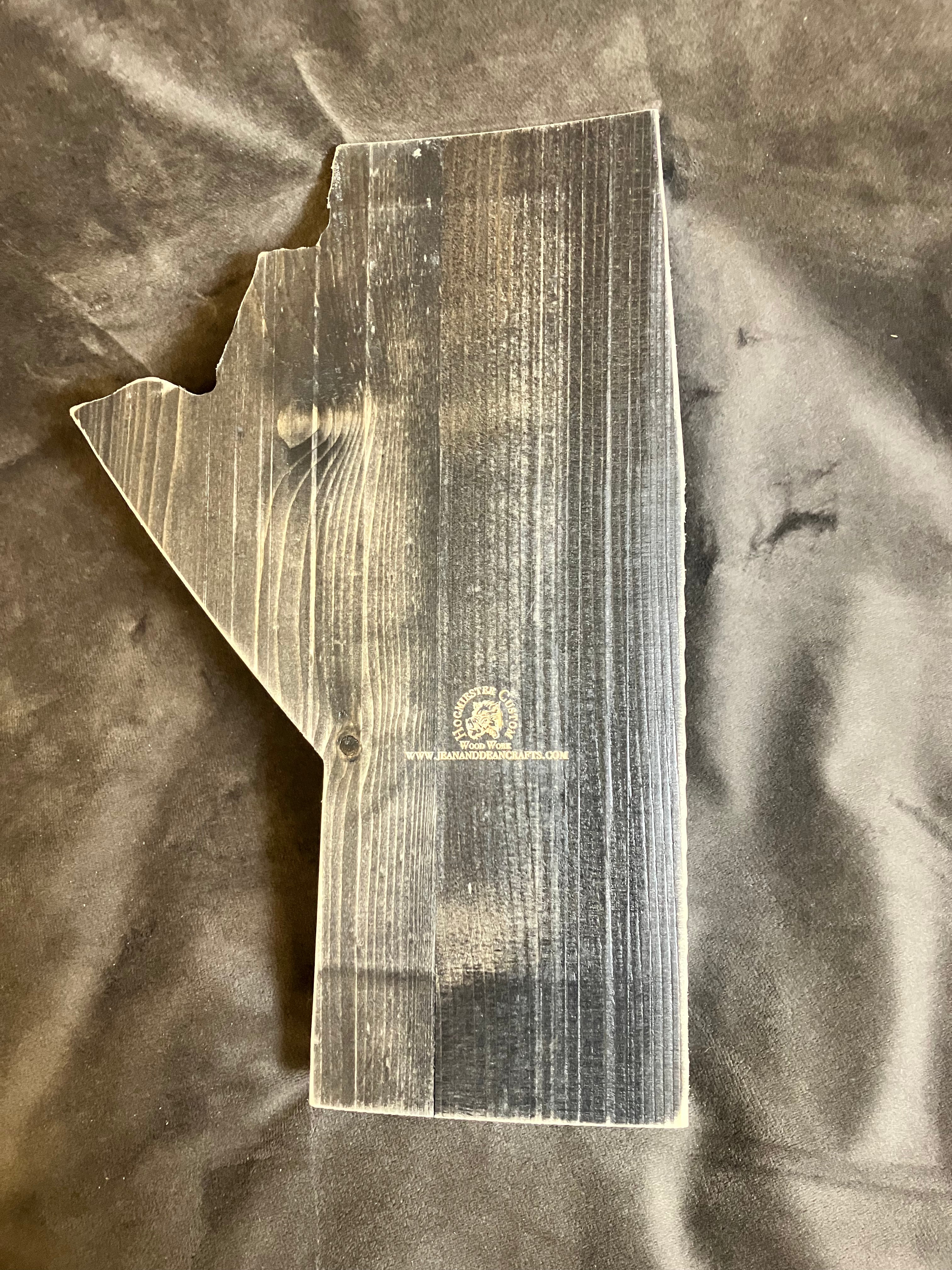 Wooden Manitoba Cribbage Game (Black Stain)