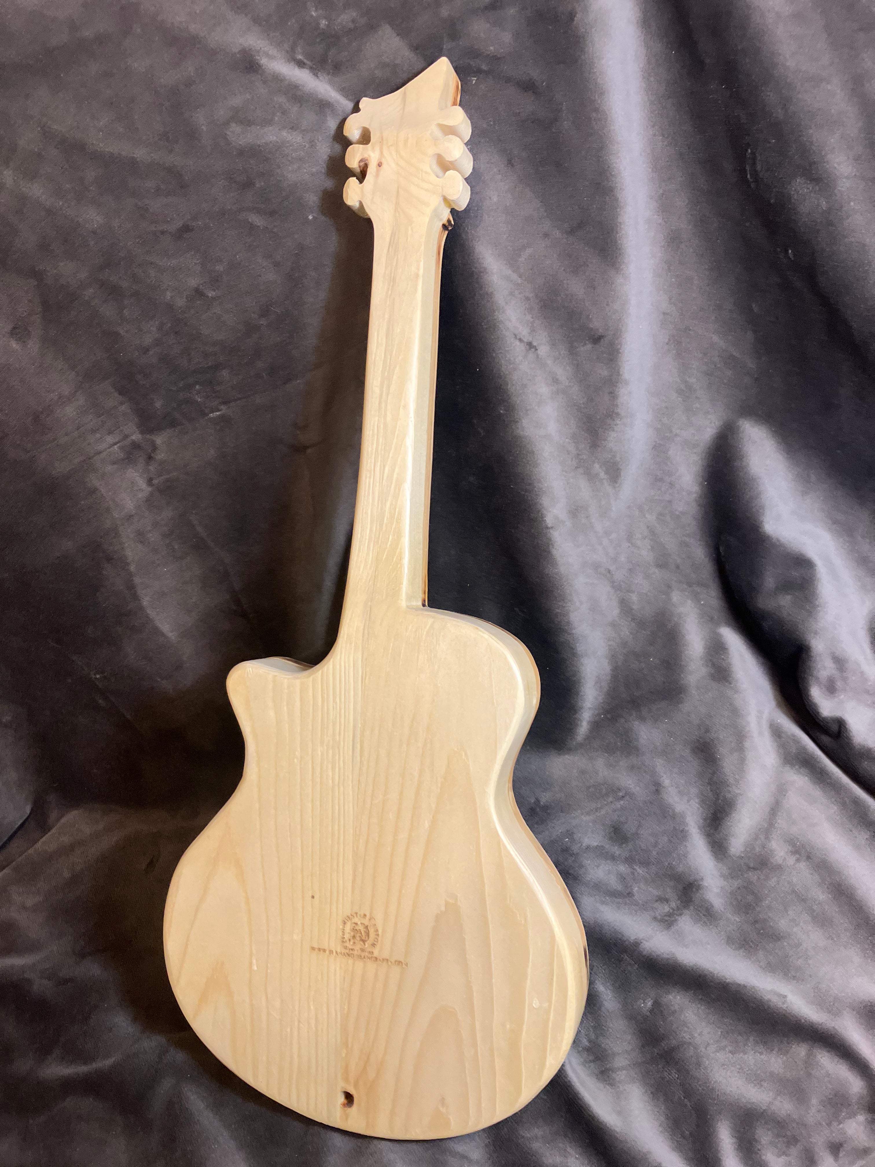 Wooden Electric Guitar Cribbage Game