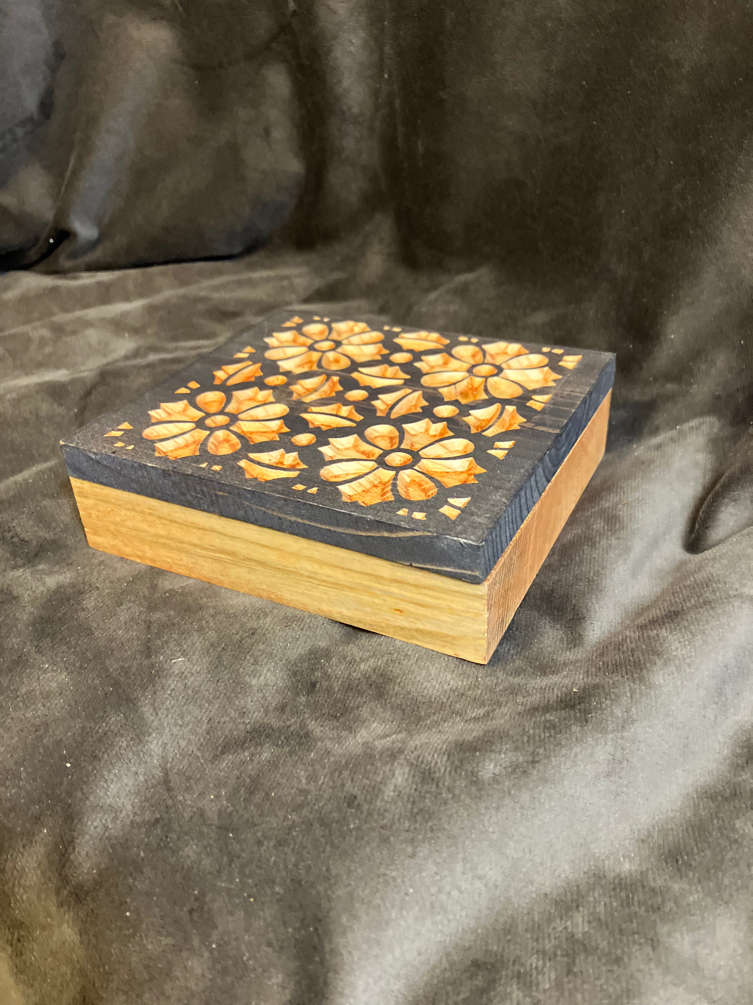 Wooden Square Box