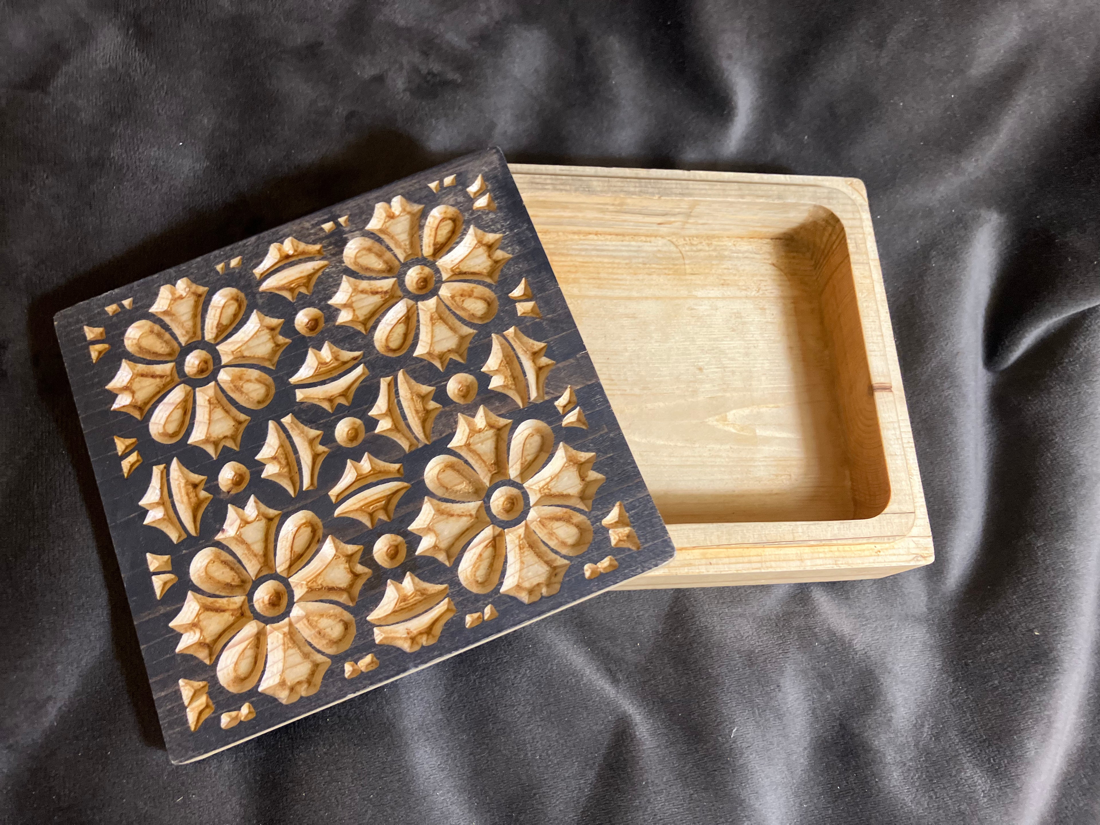 Wooden Square Box