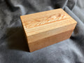 Tiny Oak Box with Alligator carved lid