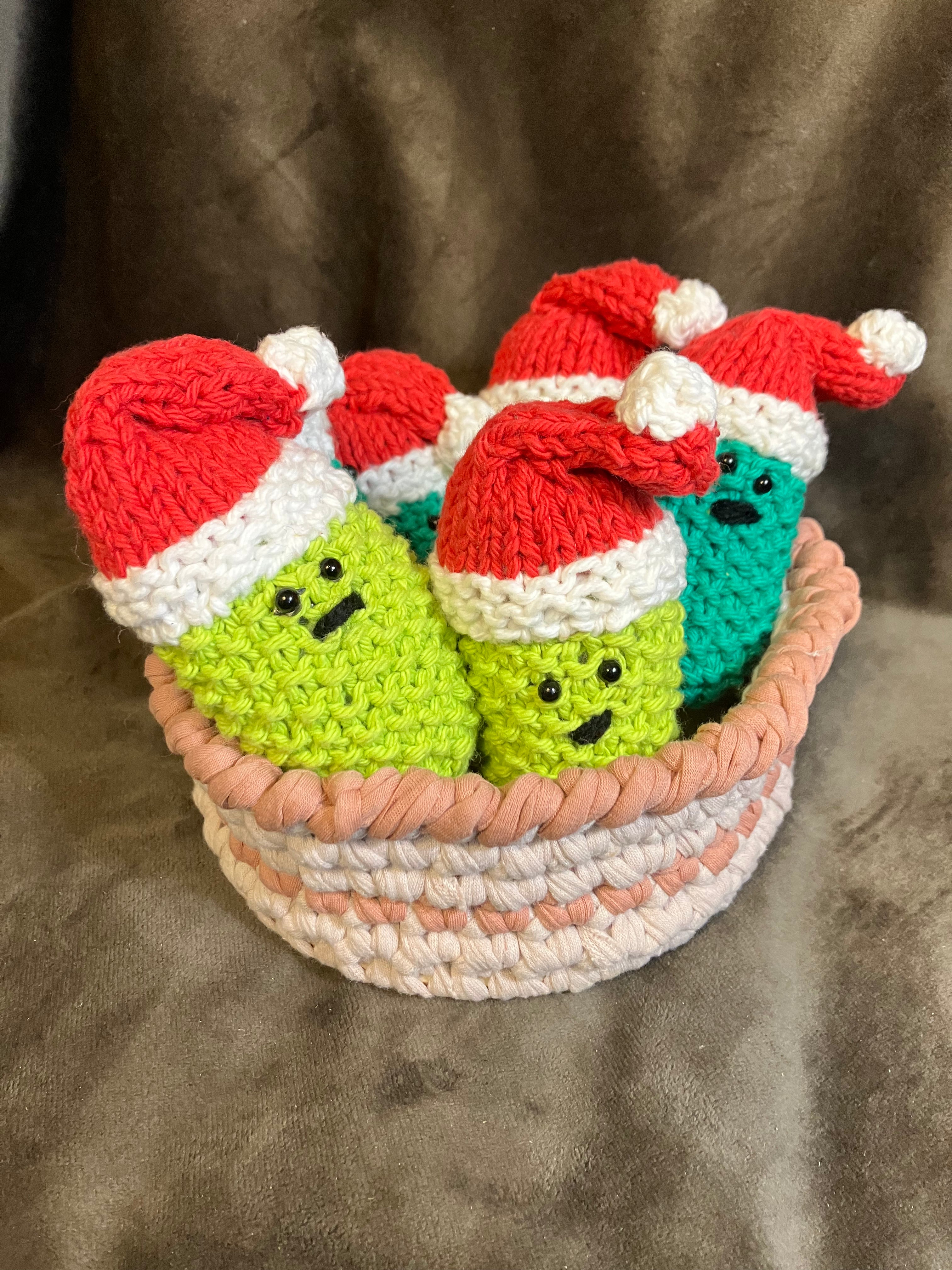 Handmade Knitted Christmas Pickles