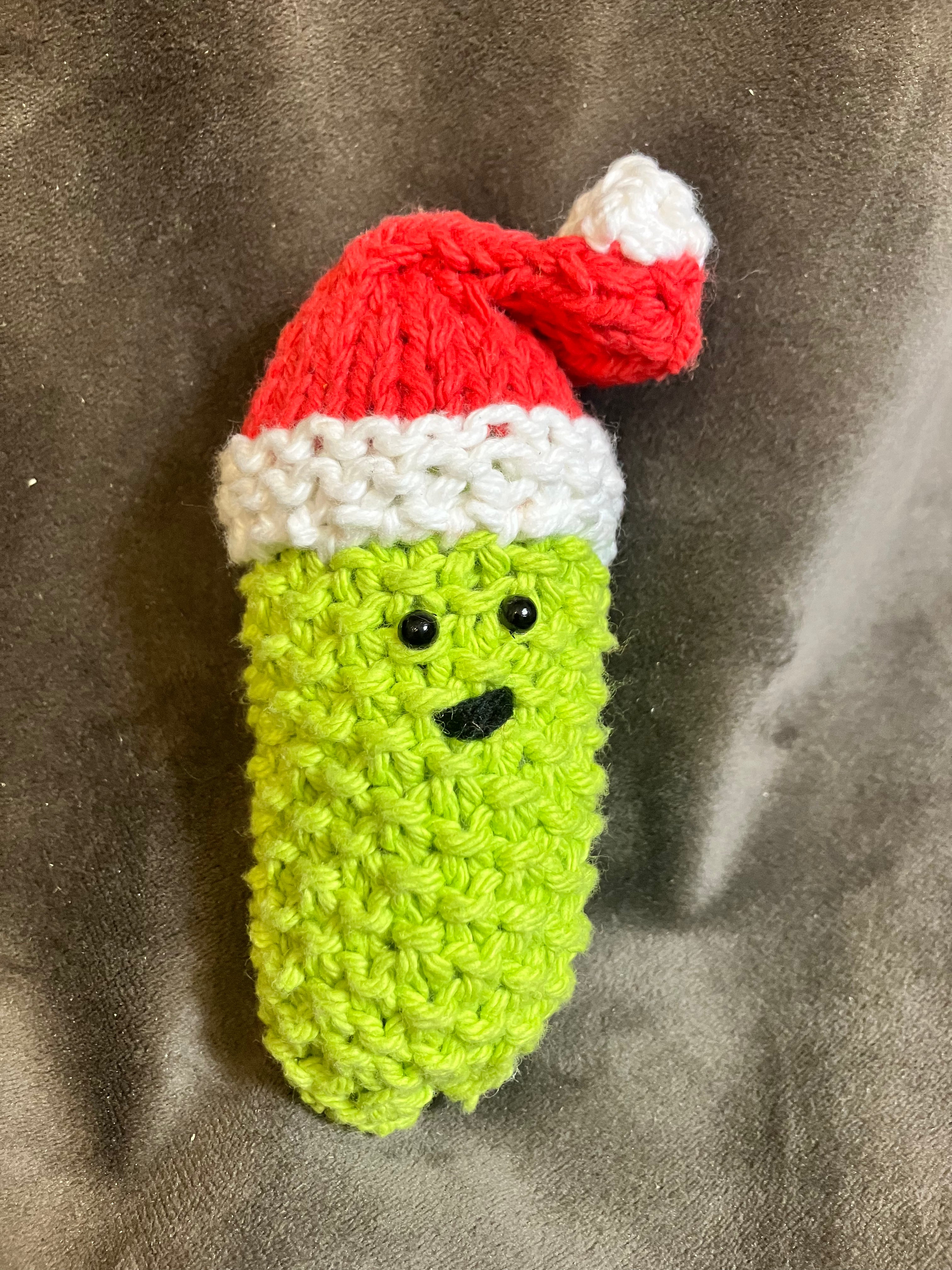 Handmade Knitted Christmas Pickles